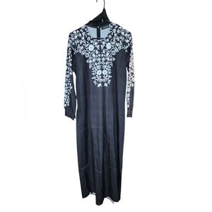Maxi length dressed with scarf. (Hijab)